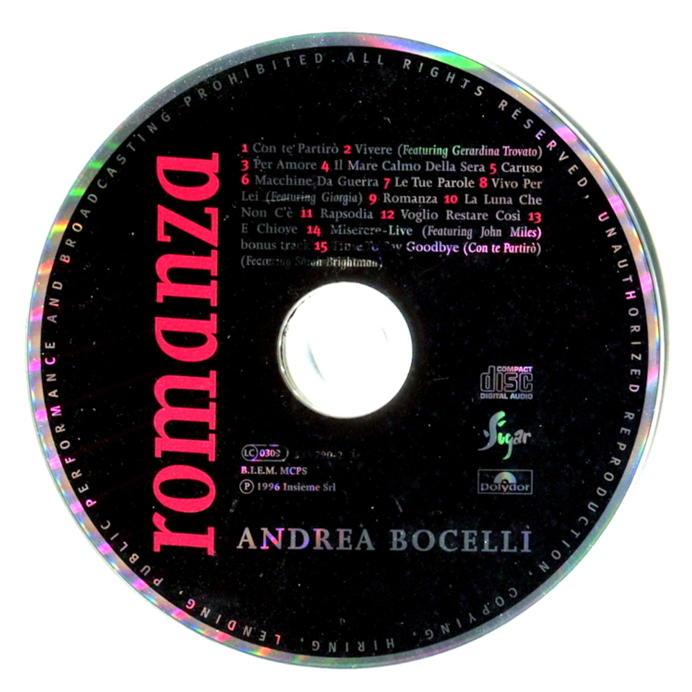 Andrea Bocelli / Romanza (CD)