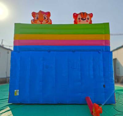 Коммерческий надувной батут «Тигриная страна 5», 9*5*5 м