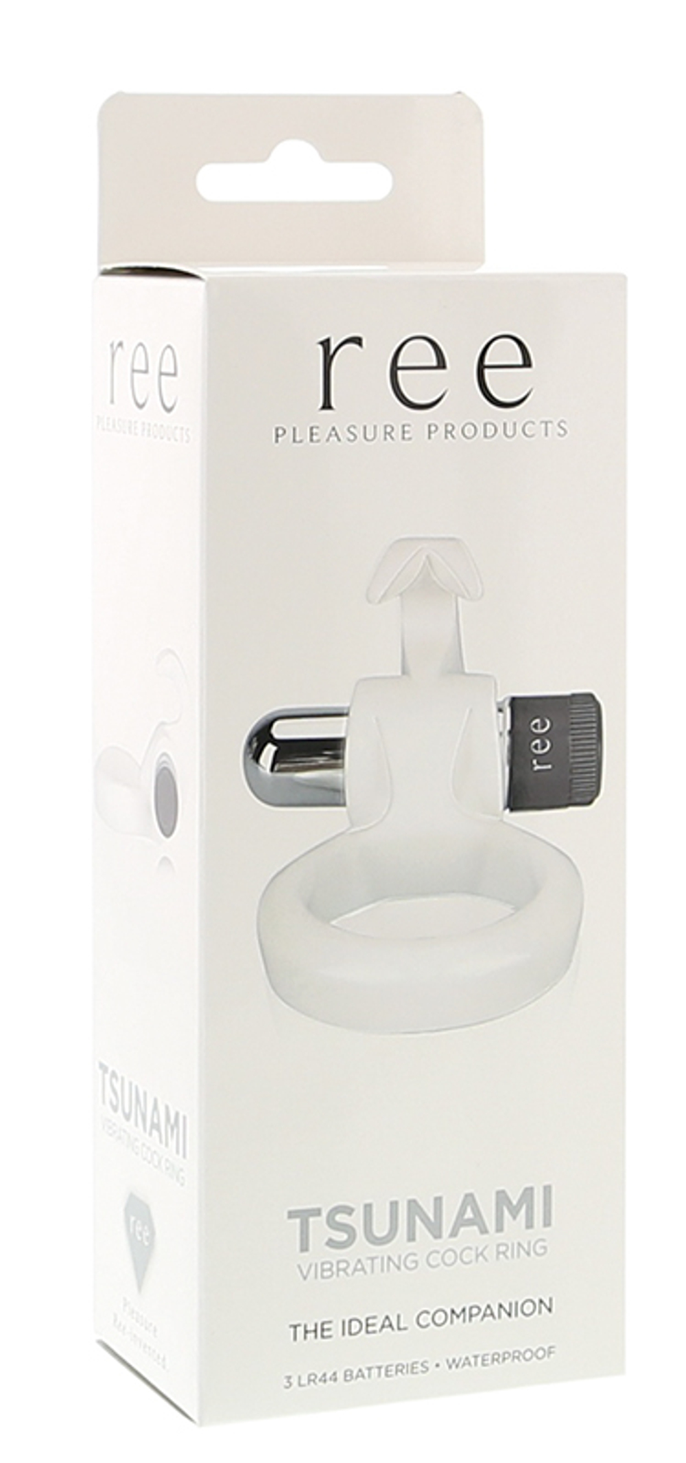 Белое виброкольцо Tsunami