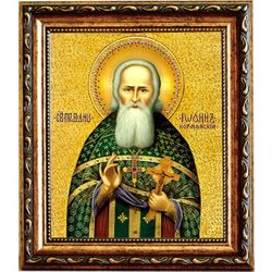 Иоанн Кормянский, праведный пресвитер. Икона на холсте.