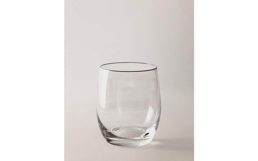 Zara Home стакан из стекла, цвет серебристый, 10 см