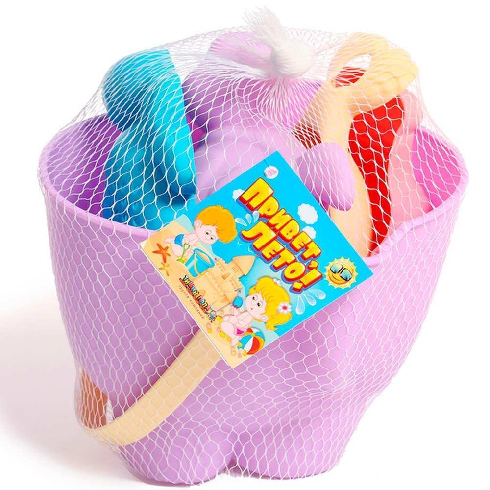 Набор для песка №8 "Африка" ведро+4 формочки