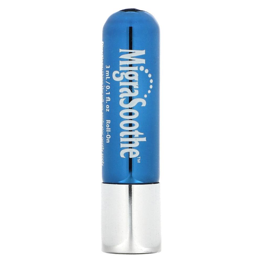 Nature's Life, MigraSoothe, шариковый аппликатор, с ароматом лаванды и перечной мяты, 3 мл (0,1 жидк. унц.)