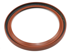 Сальник 160x190x13 дв. ЯМЗ-650.10 (Евро 3-4) заднего коленчатого вала (красный с конической губой и фетром/ FPM+MKB) Резинотехника г. Балаково ( ОЕ 650.1005161 МКВ (с фетром) )