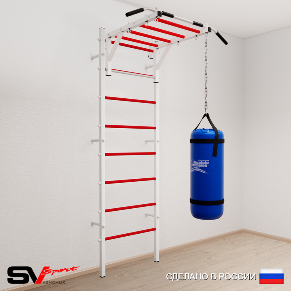 Шведская стенка Sv Sport 5202 (Турник рукоход/Цепь/Мешок 22кг)