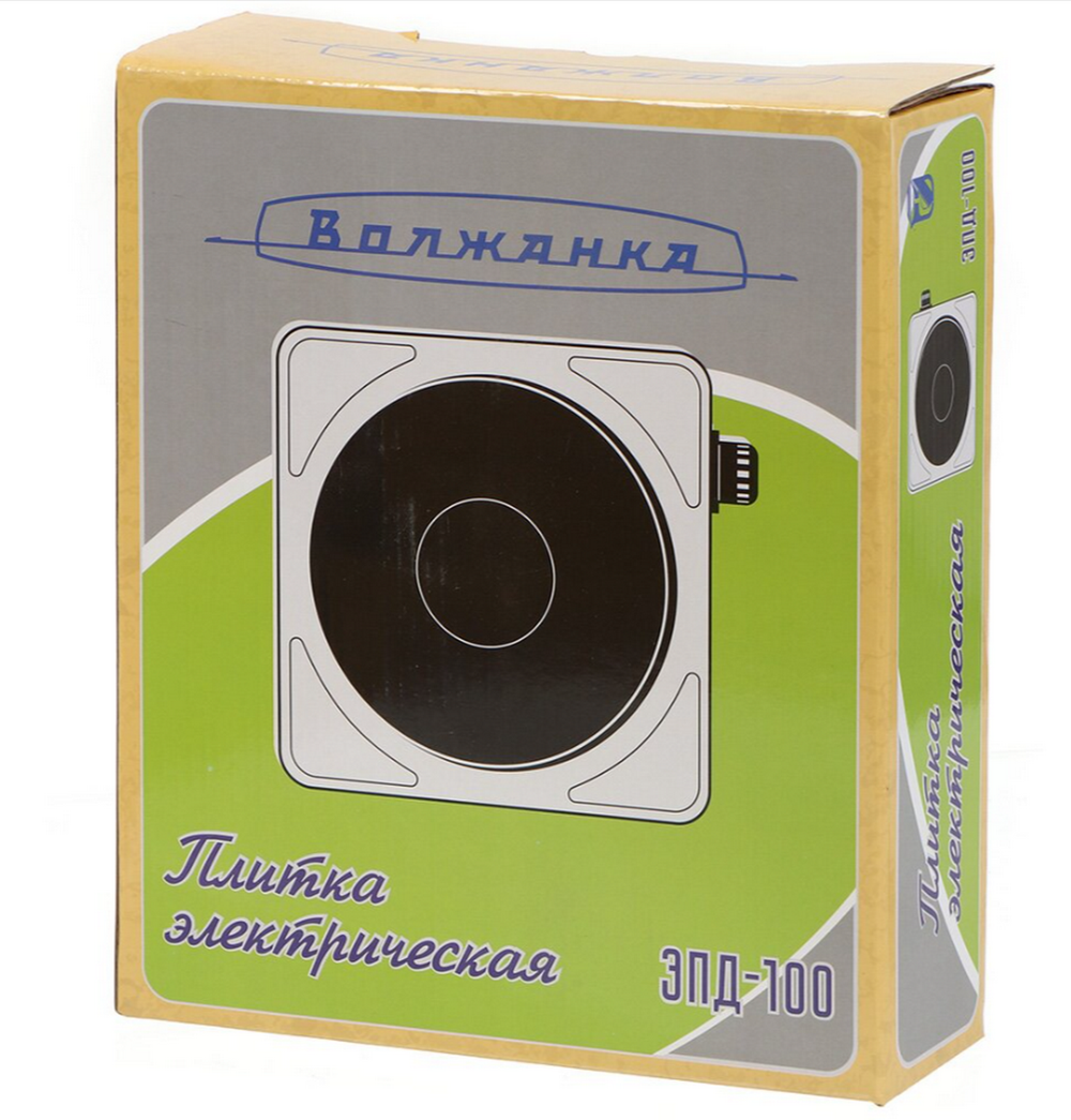 Настольная плитка электрическая Волжанка ЭПД-100 (1-к.)