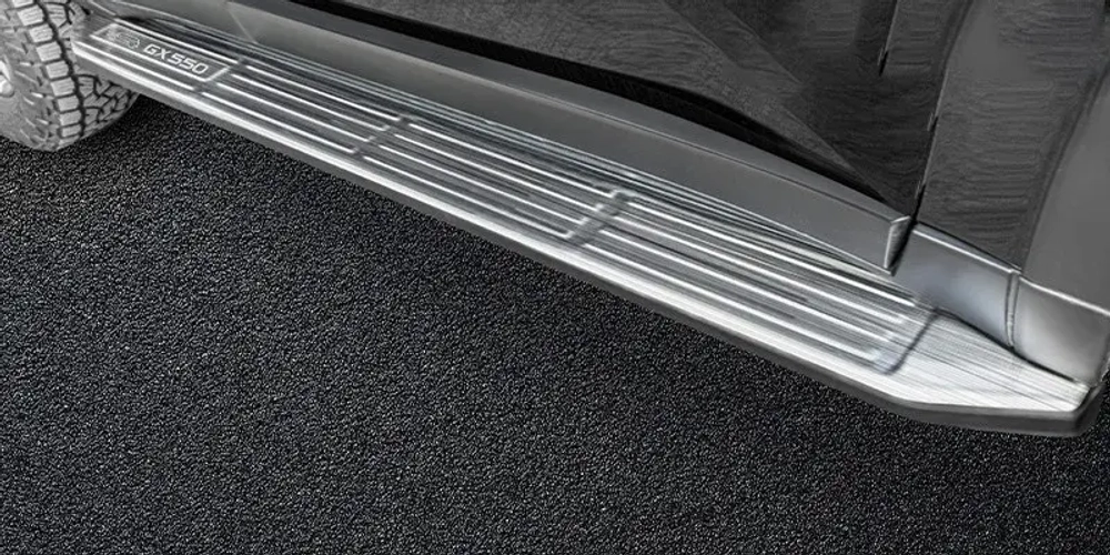 Стальные боковые пороги для Lexus GX 550 2024+ GX550 Лексус подножки