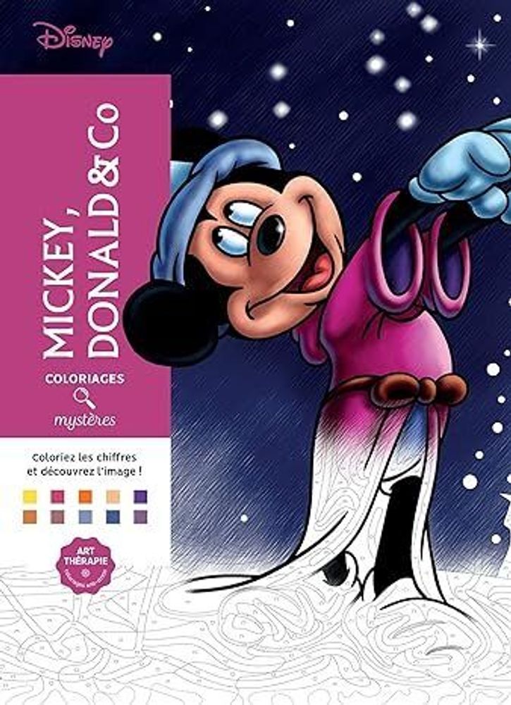 Раскраска по номерам Coloriages mysteres Disney - Микки, Дональд и компания, 128стр.