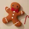 Подушка вязаная classy gingerbread из коллекции new year essential, 40х50 см