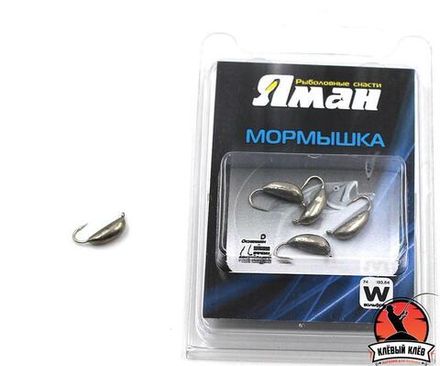 Мормышка вольф"ЯМАН"Банан с ушк, р.2,50,вес 0,70,цв.никель