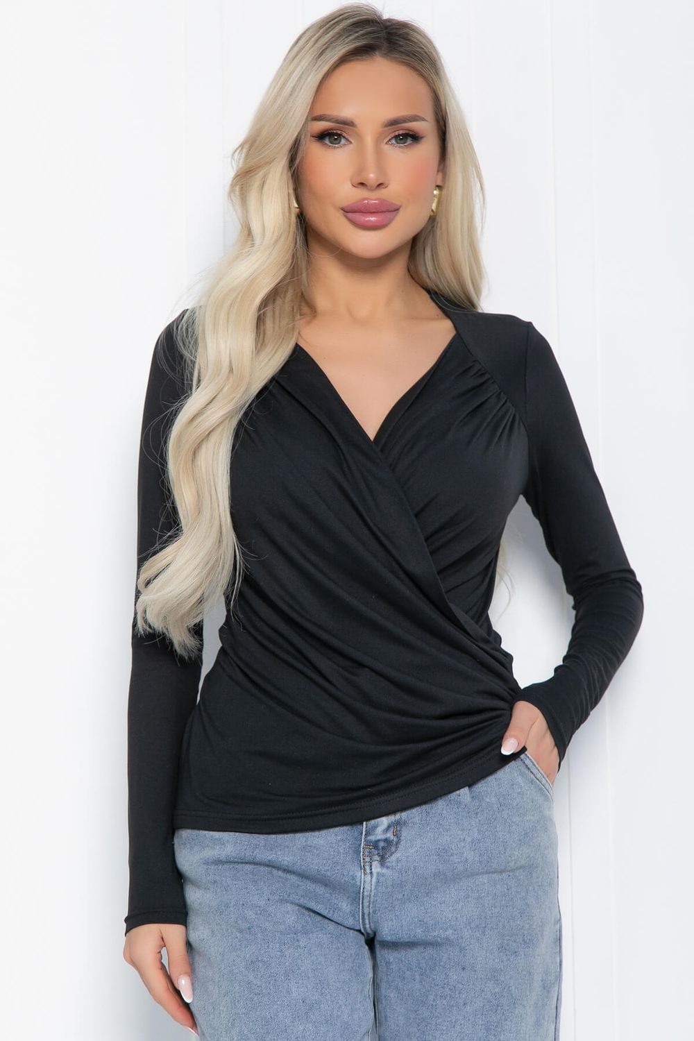 Лонгслив Нежное прикосновение (черный) Б12515-7 LT Collection