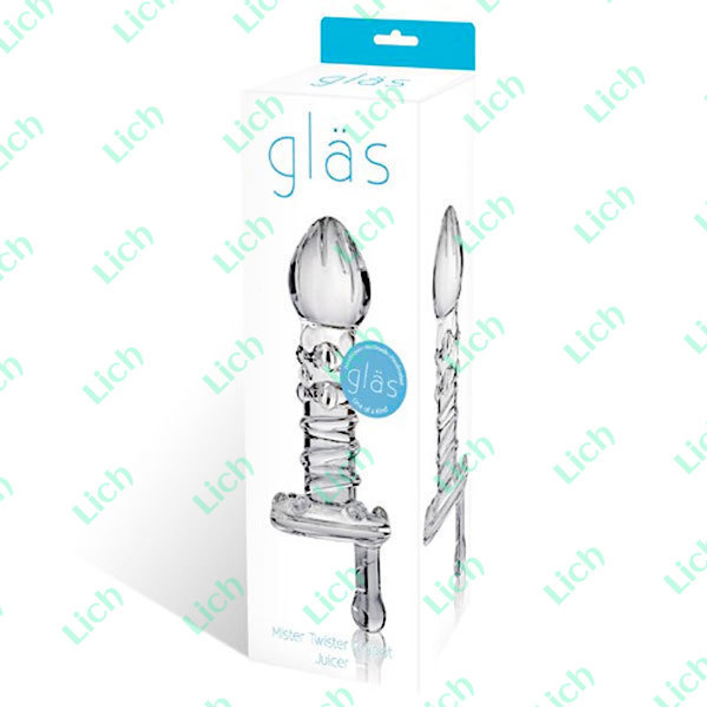 Стеклянная пробка с ручкой для вращения - Mister Twister