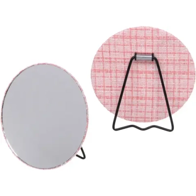 Зеркало настольное «ФРАТЕЛЛИ», пудровый цвет, 15*15см (коробка)