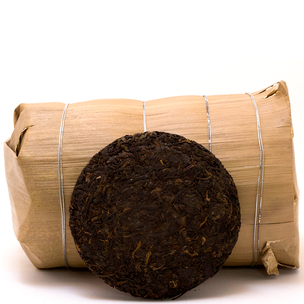 0553/2018 Чай прессованный черный Пуэр Шу "Цзинлун, №3" (мини бин, 100гр)