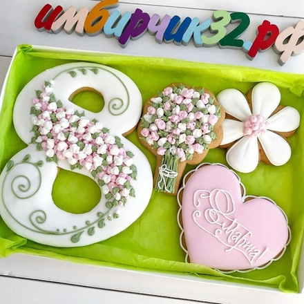 Имбирные пряники 8 марта