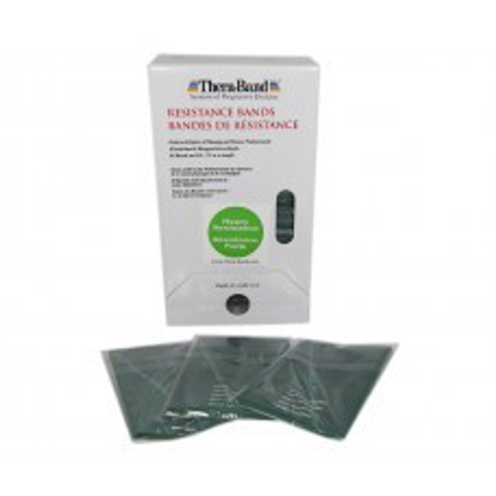 Thera-Band Лента-эспандер, в диспенсере, зеленая плотная, 1,50м