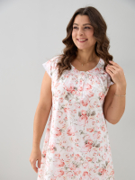 Ночная сорочка С-007/персиковый-розы