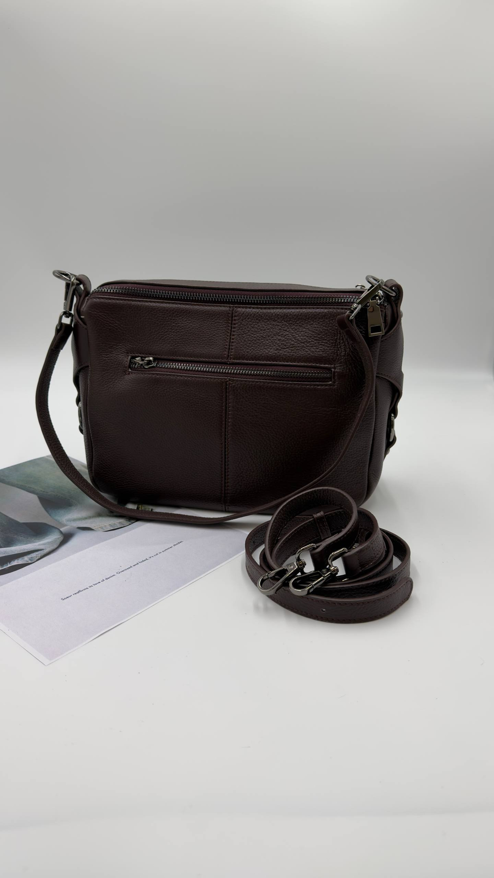 Сумка женская натуральная кожа арт. 642-2 цвет "шоколадный"