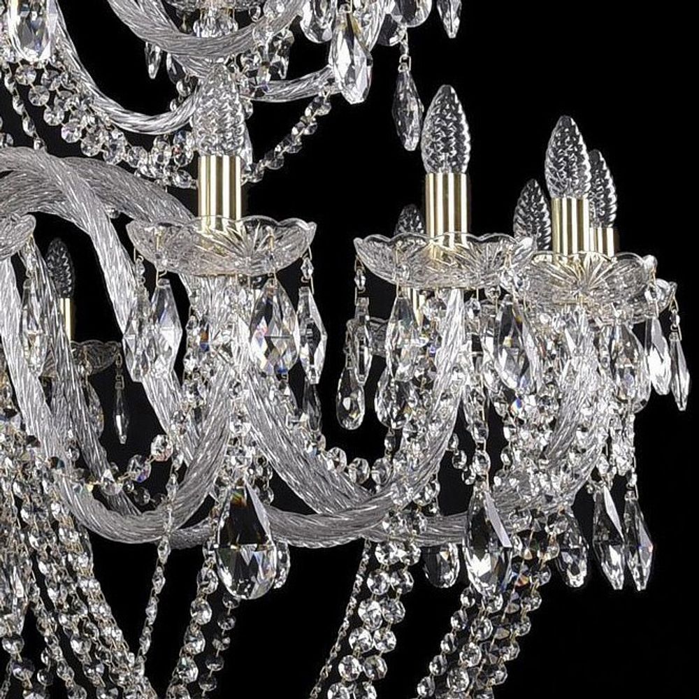 Подвесная люстра Bohemia Ivele Crystal 1402 1402/20+10+5/530/XL-206/3d/G