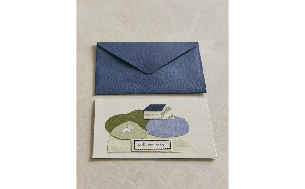 Открытка Zara Home, голубой, 7620/728