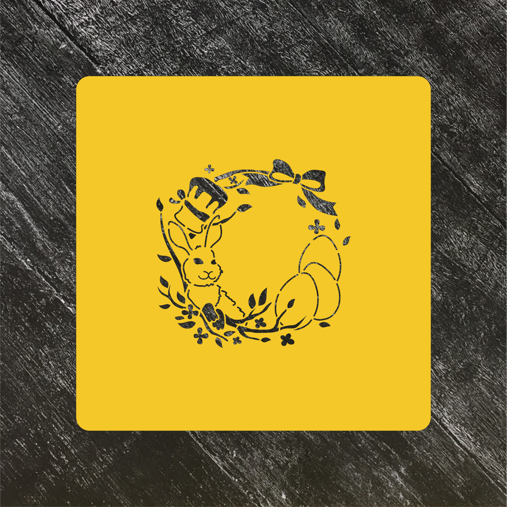 Трафарет Пасхальный №18 Зайка и яйца