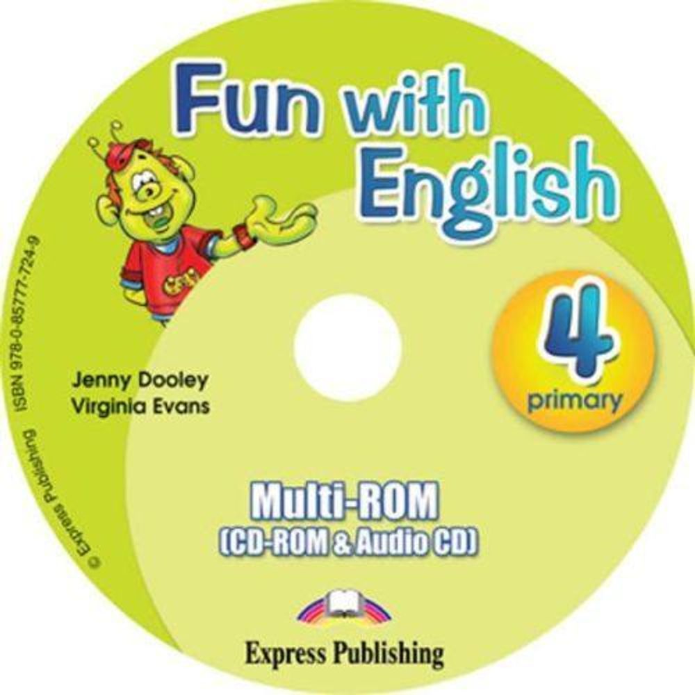 Fun with English 4.multi-ROM (CD-ROM &amp; Audio CD ). Аудио CD/CD-ROM