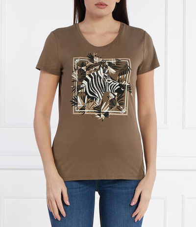 Футболка Liu Jo - хаки(MA4336 J5003)