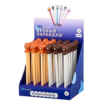 Карандаш вечный, чернографитный, Basir, серия "Мишки", с фигуркой на наконечнике, 2 цвета корпуса, 36 шт