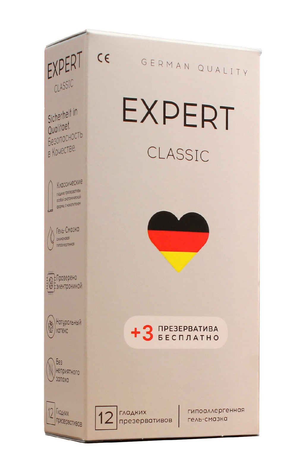 ПРЕЗЕРВАТИВЫ EXPERT CLASSIC № 12+3 (КЛАССИЧЕСКИЕ)
