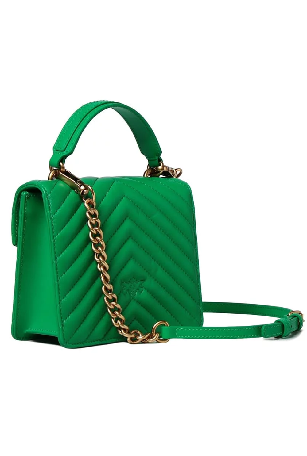 MINI LOVE BAG TOP HANDLE CHEVRON – green