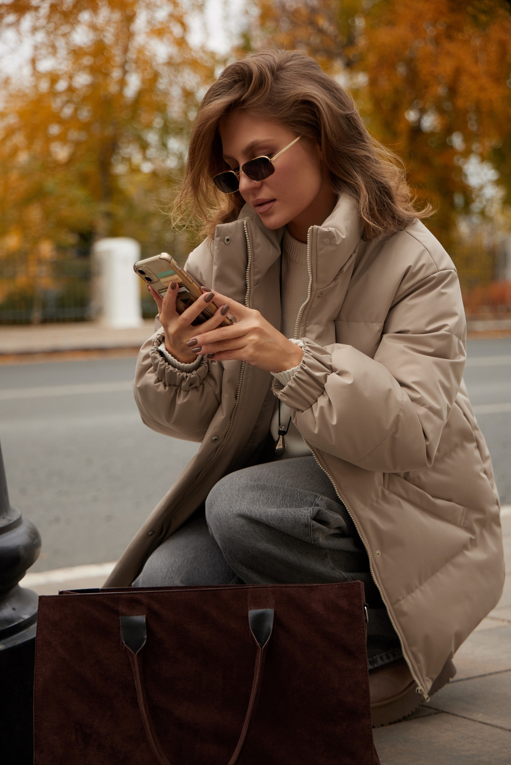 Пуховик COLD SEASON, бежевый