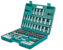 S05H48107S Набор инструмента универсальный 1/4", 3/8" и 1/2"DR, 107 предметов