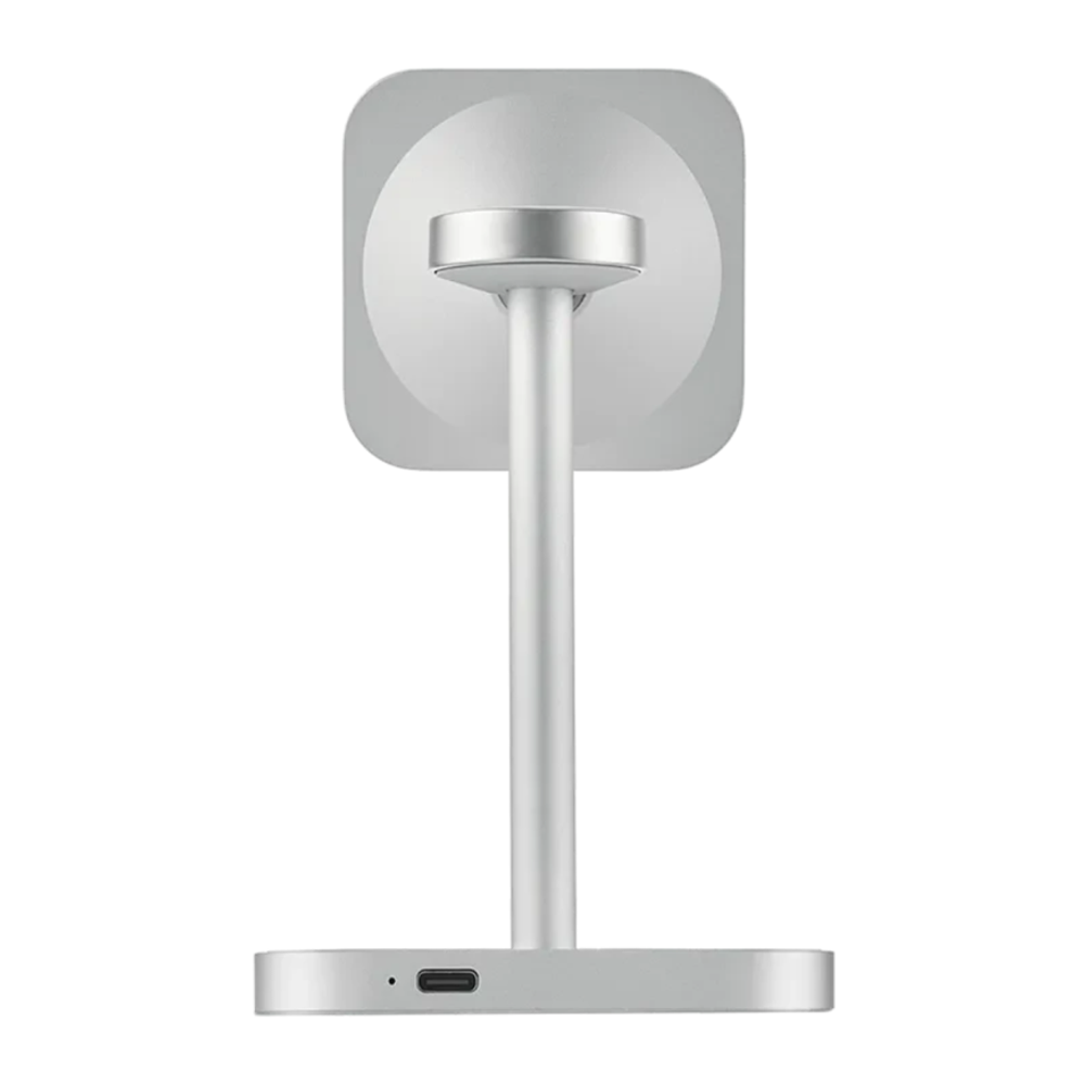 Зарядная станция MagSafe uBear Evoke для iPhone, Apple Watch и AirPods (Qi2) Беспроводная зарядка: Qi 15 Вт, Qi 5 Вт, магнитное крепление для быстрой зарядки Apple Watch (Qi 5 Вт). Проводная зарядка: нет. Сертификация Qi2. Есть LED-индикатор