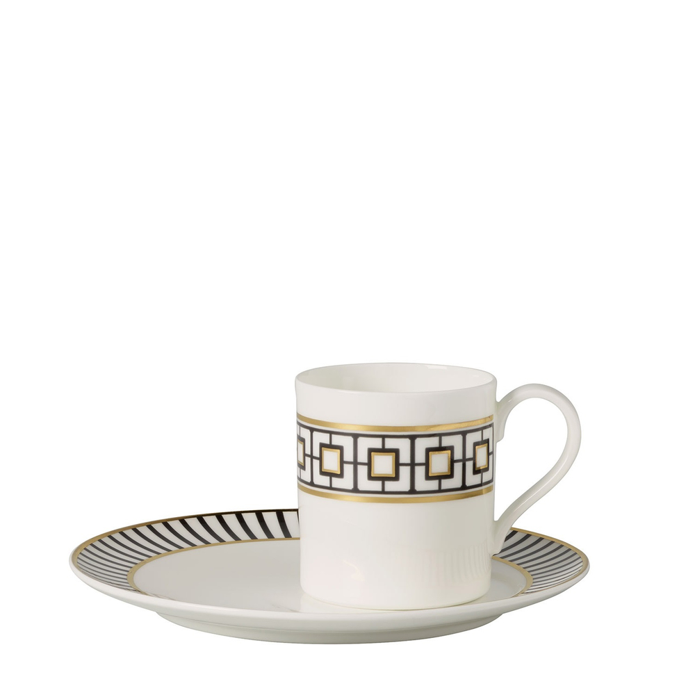 Villeroy & Boch Чашка с блюдцем MetroChic 210 мл для кофе 10-4652-1310 + 10-4652-1300