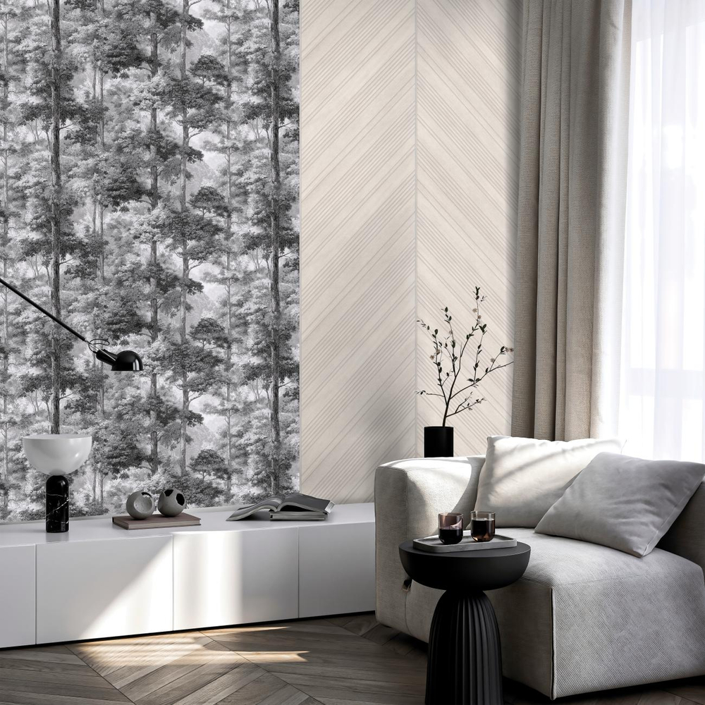 Обои виниловые TC72703-41 ТРЕНД Энергия леса PALITRA TREND сюжетный рисунок, размер 1,06х10 м