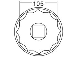 JTC-5598 Головка ступичная 105мм (Iveco)