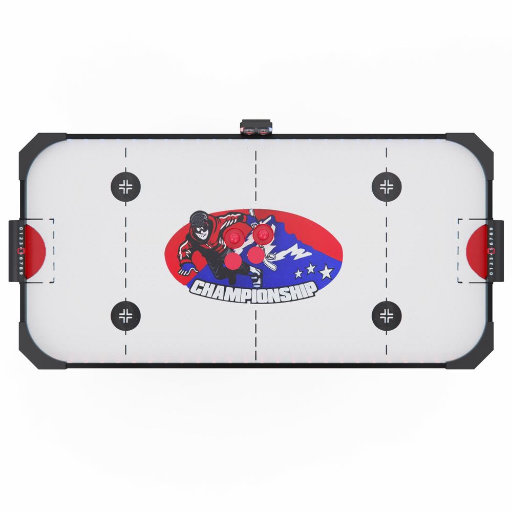 Игровой стол – аэрохоккей с подсветкой DFC Championship 53&amp;quot; 135 х 65 см, складной, белый
