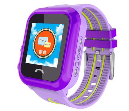 Детские часы с GPS Smart Baby Watch DF27 Фиолетовые