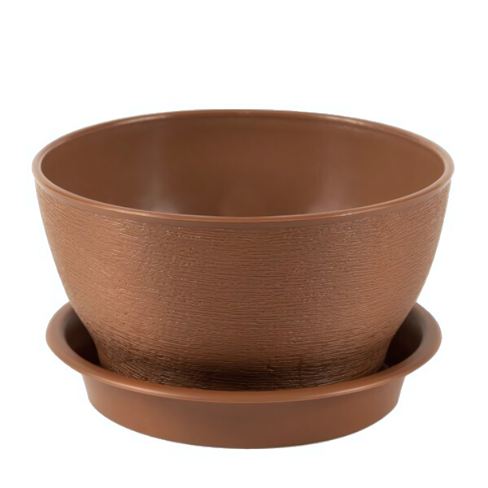 Кашпо "Фиалочка" с поддоном 0,5л (терракотовый)