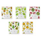 Тетрадь 18л., клетка, Erich Krause, скрепка, блок офсет, мелованный картон "Яркие дольки", 5 дизайнов