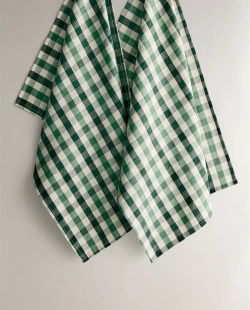 ZARA HOME КУХОННОЕ ПОЛОТЕНЦЕ В КЛЕТКУ (НАБОР ИЗ 2 ШТ.),