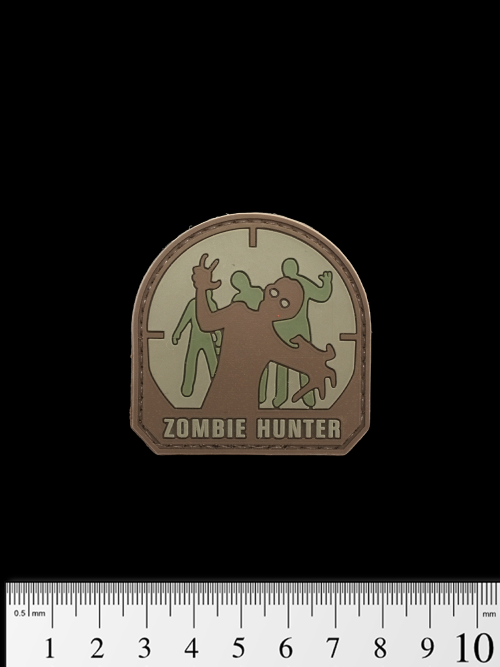 Шеврон Zombie Hunter малый PVC. Койот