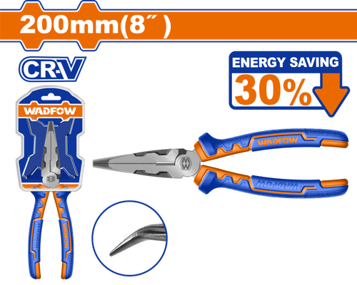 Длинногубцы изогнутые 200 мм (6/36) WADFOW WPL4718