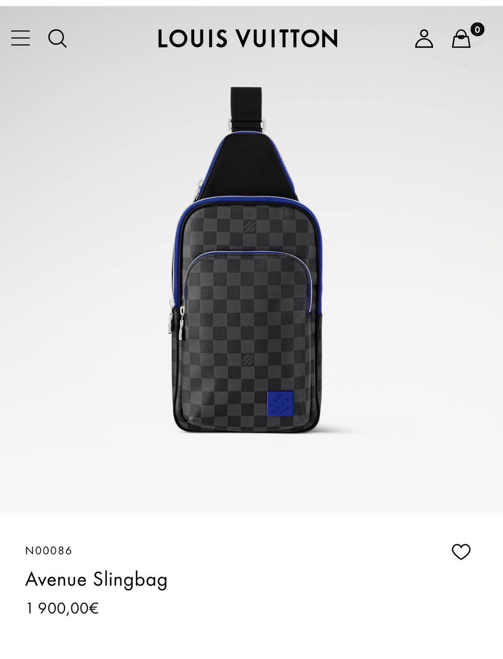 Сумка-слинг Louis Vuitton Avenue