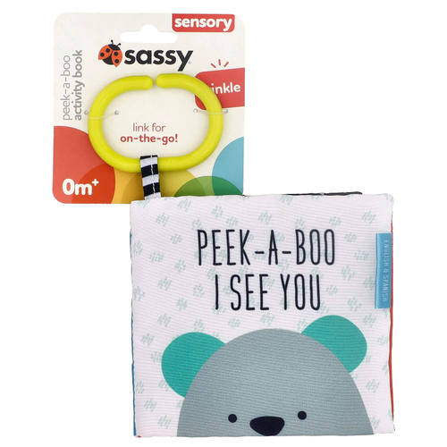 Sassy, тетрадь Pek-A-Boo, для детей от 0 месяцев, 1 шт.
