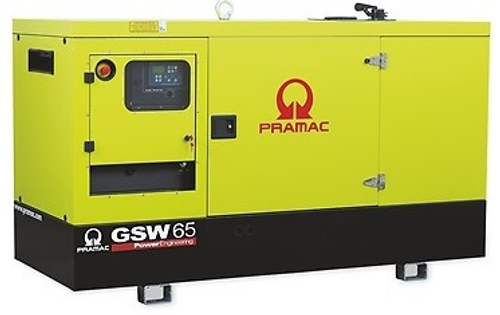 Дизельный генератор Pramac GSW 65 I в кожухе с АВР