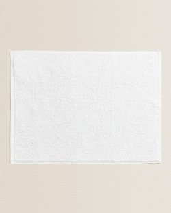 Zara Home - Гладкий нескользящий коврик для ванной, белый, 50x70 см