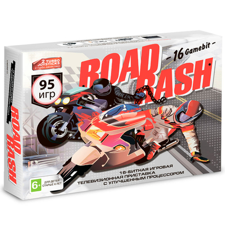 16 bit Приставка Road Rash (95 игр)
