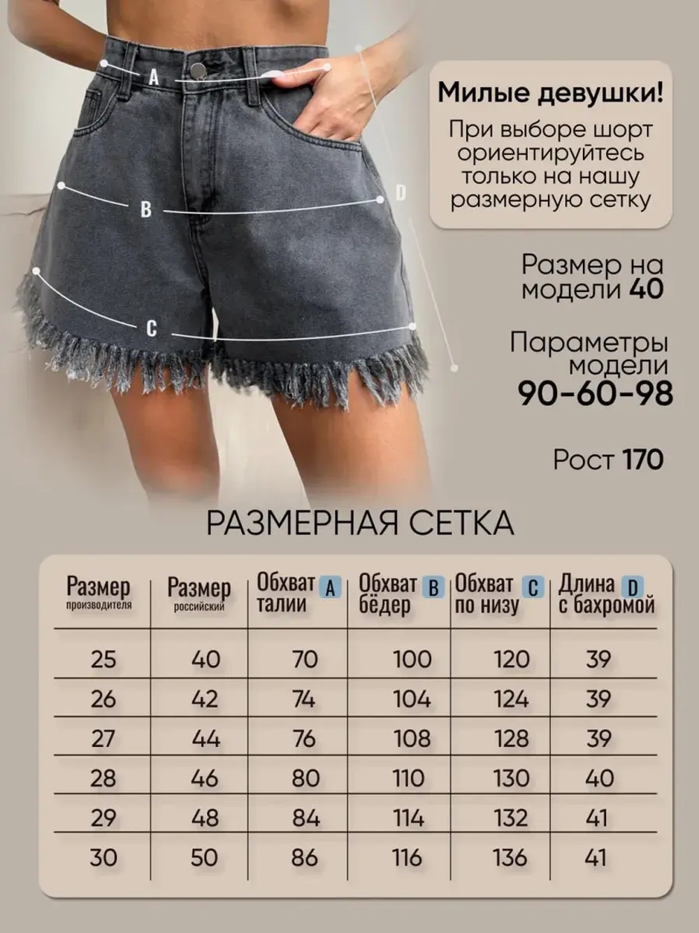 Шорты джинсовые летние широкие короткие клеш бахрома
