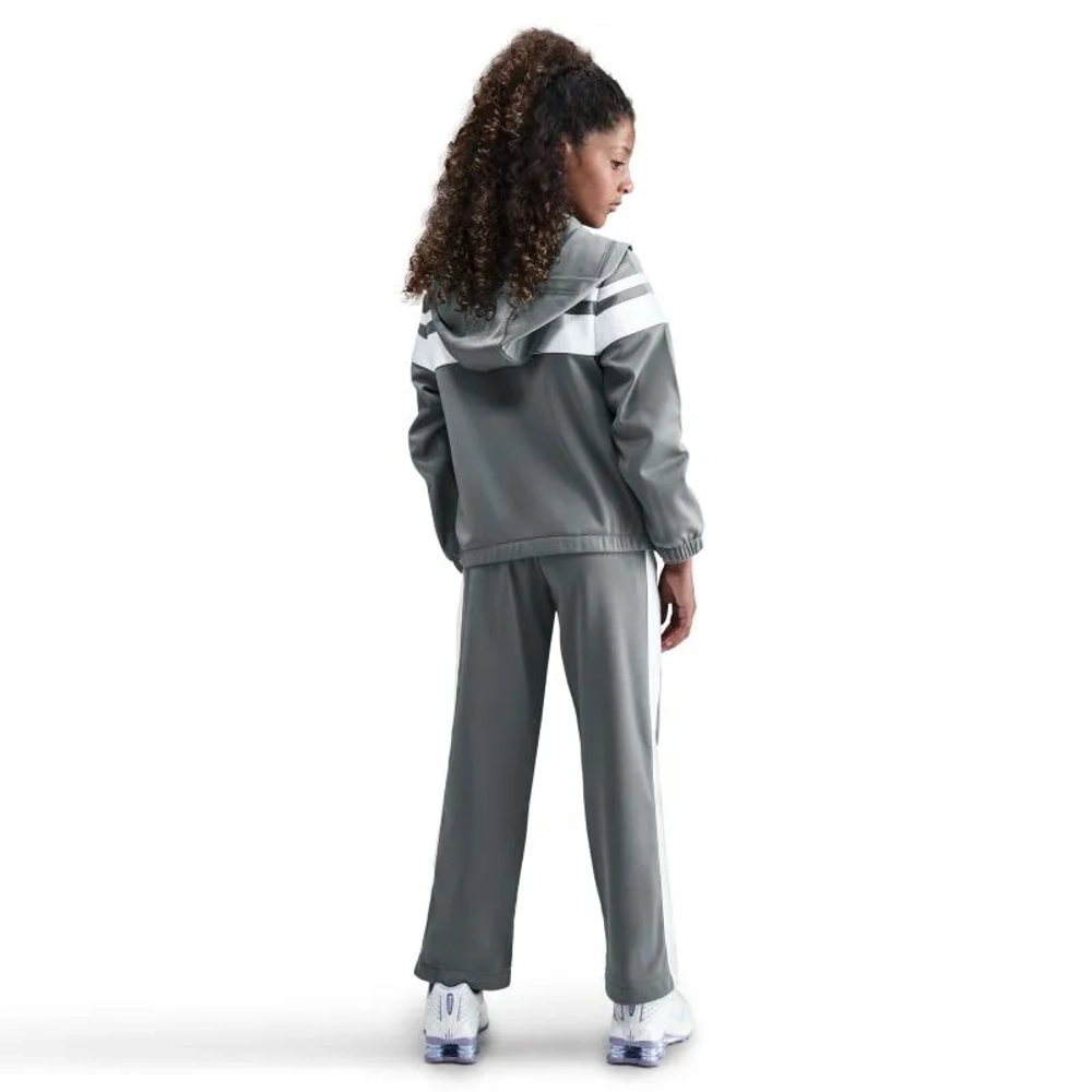 Boys' Спортивный костюм Nike Kids Sportswear Dri-Fit Hooded - smoke grey/white/white